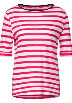 Leinenmix Streifenshirt