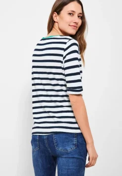 Leinenmix Streifenshirt