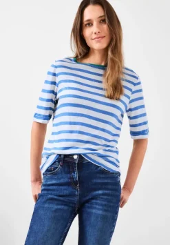 Leinenmix Streifenshirt