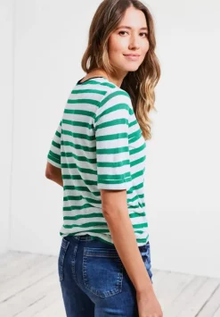 Leinenmix Streifenshirt