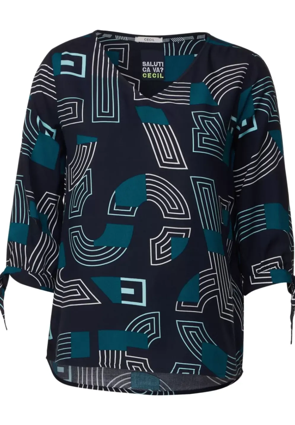 Letterprint Bluse