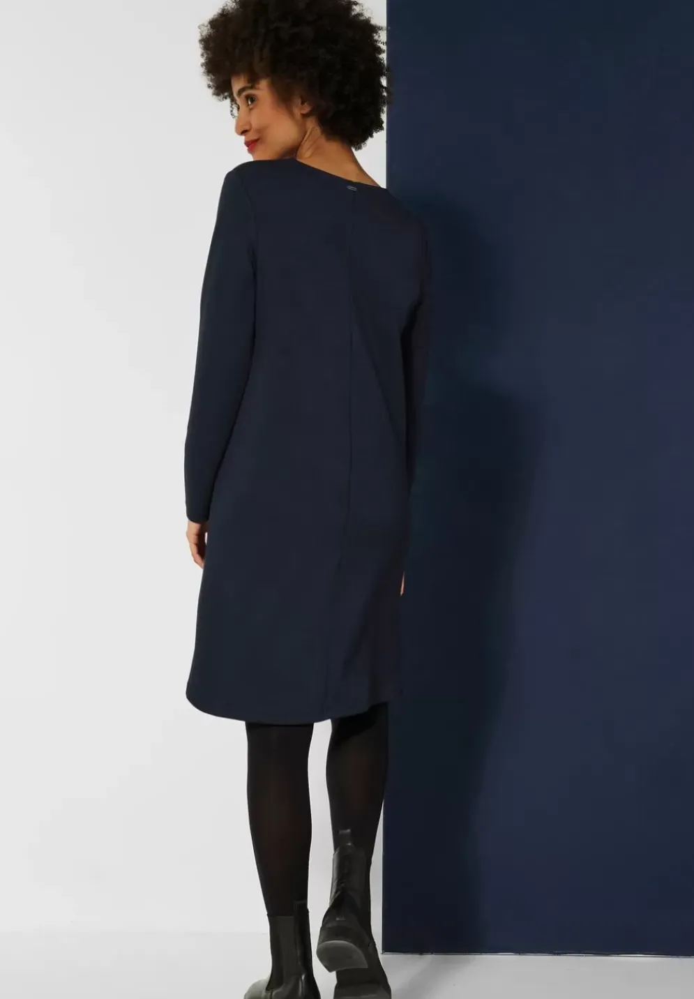 Lockeres Jersey Shirtkleid