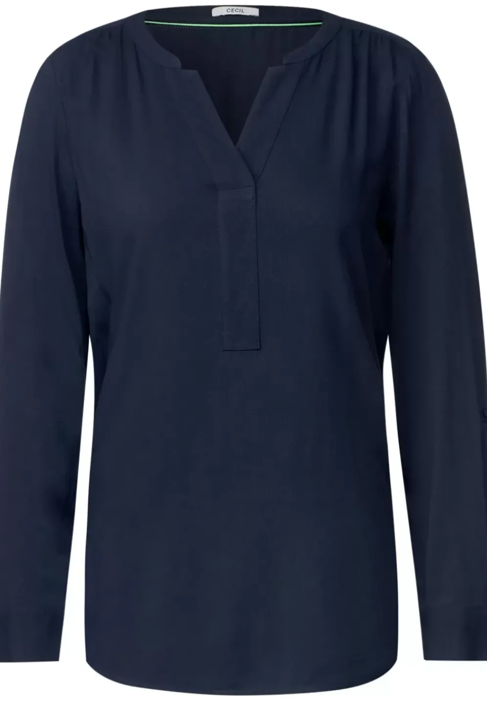 Long Blouse In Unifarbe