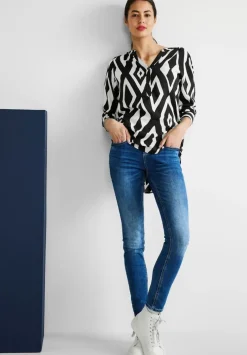 Long Bluse Mit Print