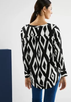 Long Bluse Mit Print