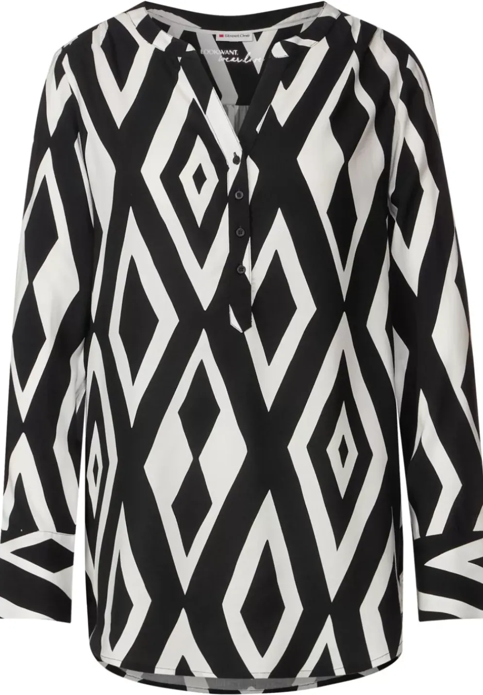 Long Bluse Mit Print