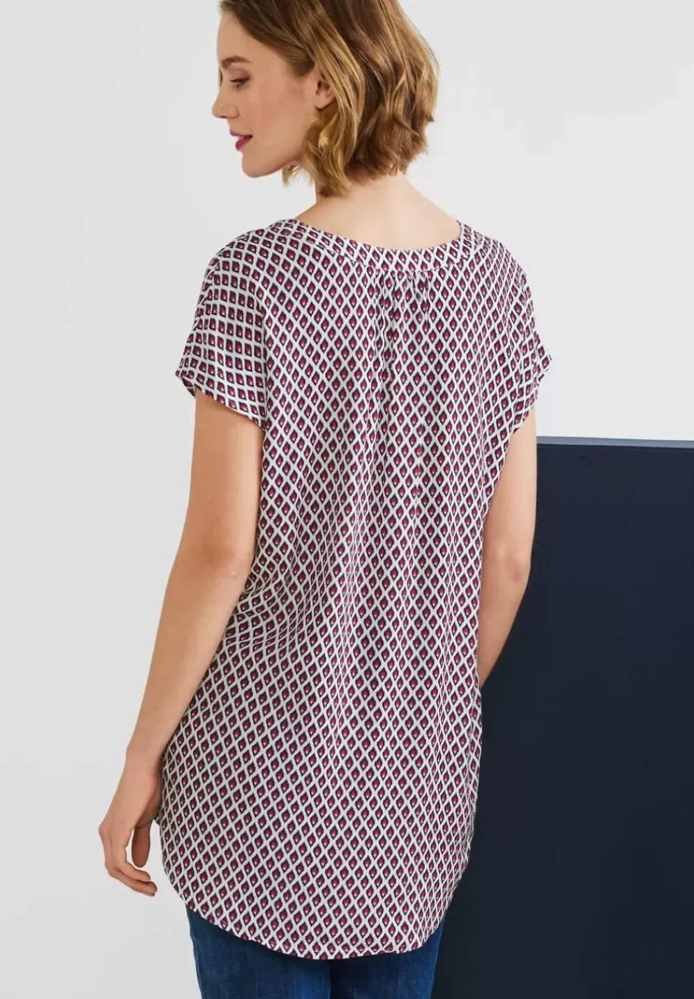 Long Blusenshirt Mit Print