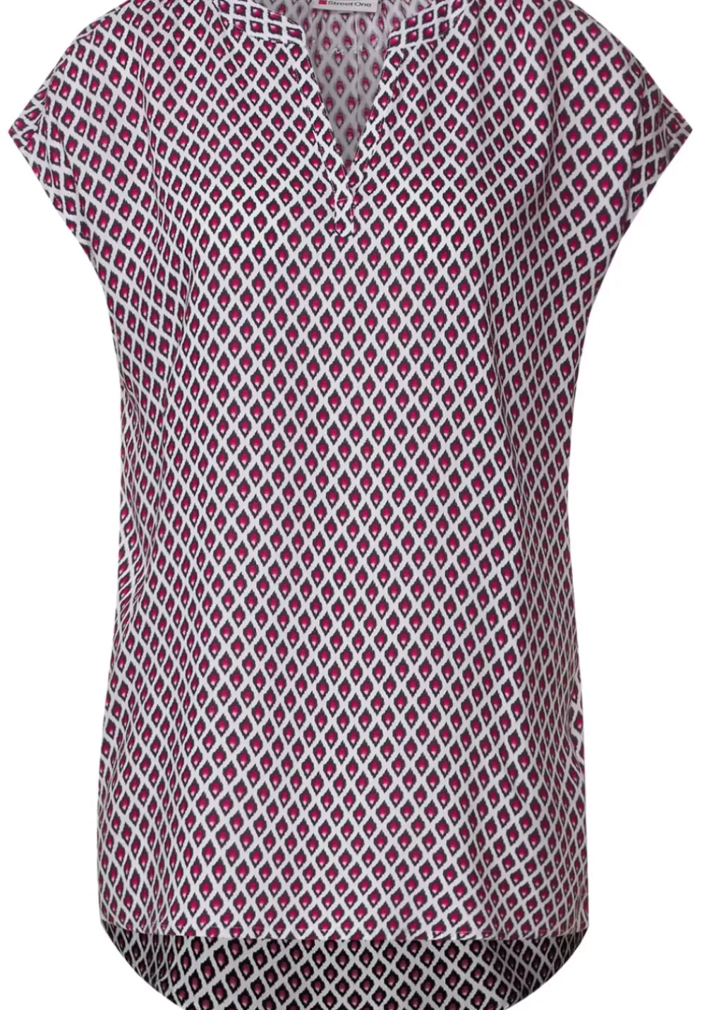 Long Blusenshirt Mit Print