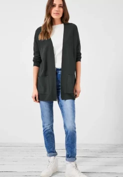 Long Cardigan Mit Taschen