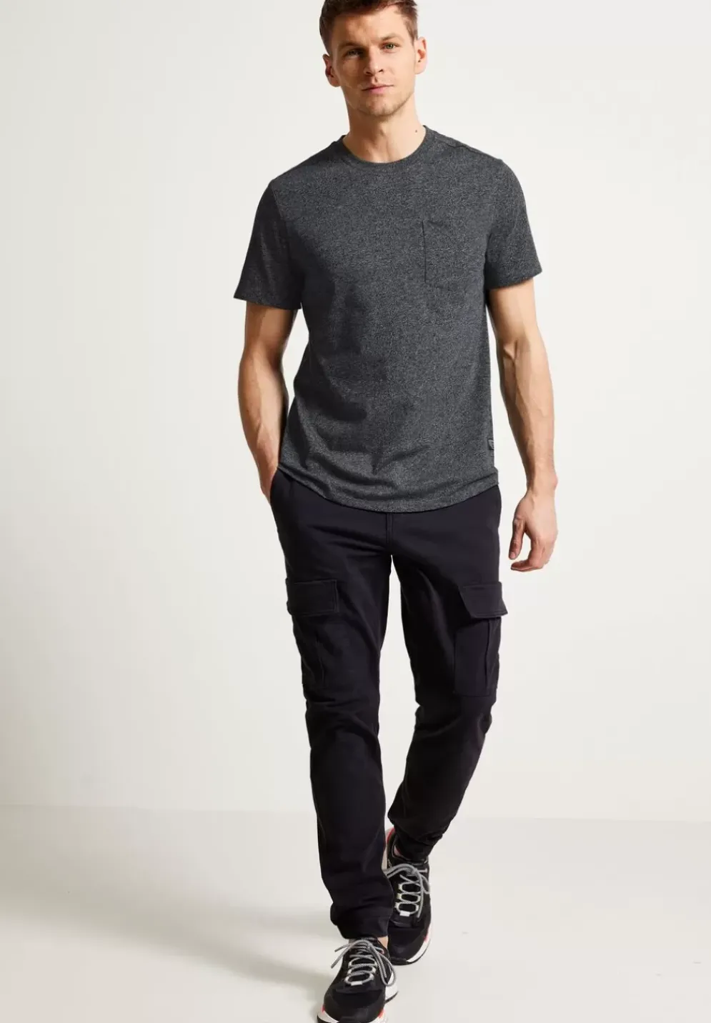 Long T-Shirt Mit Brusttasche