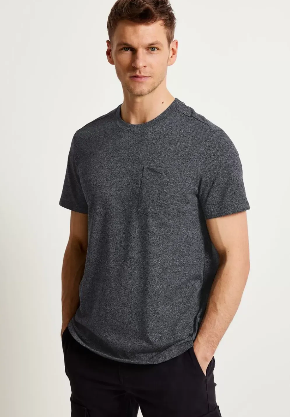 Long T-Shirt Mit Brusttasche