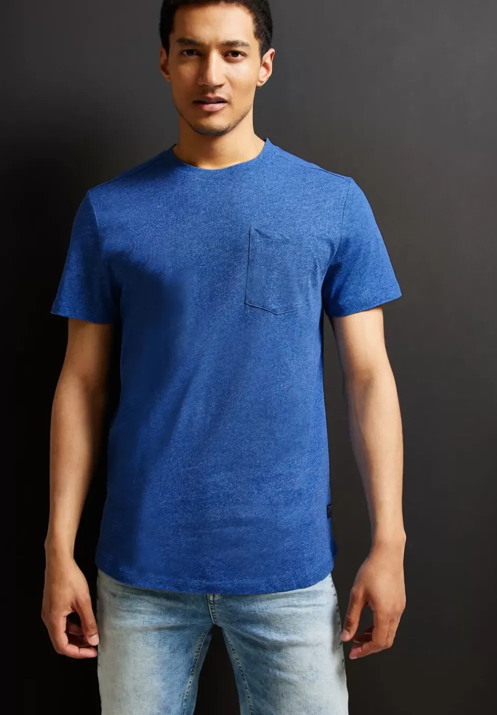Long T-Shirt Mit Brusttasche