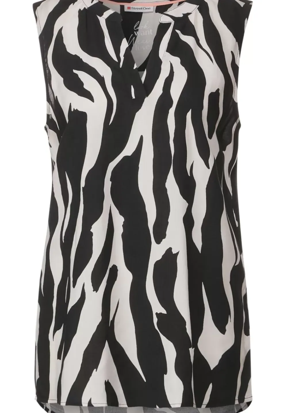 Long Zebra Blusentop