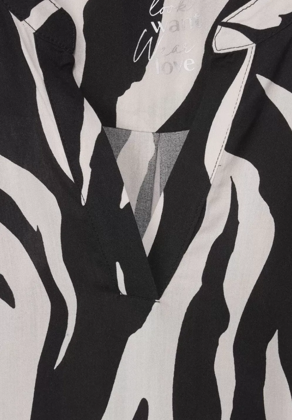 Long Zebra Blusentop