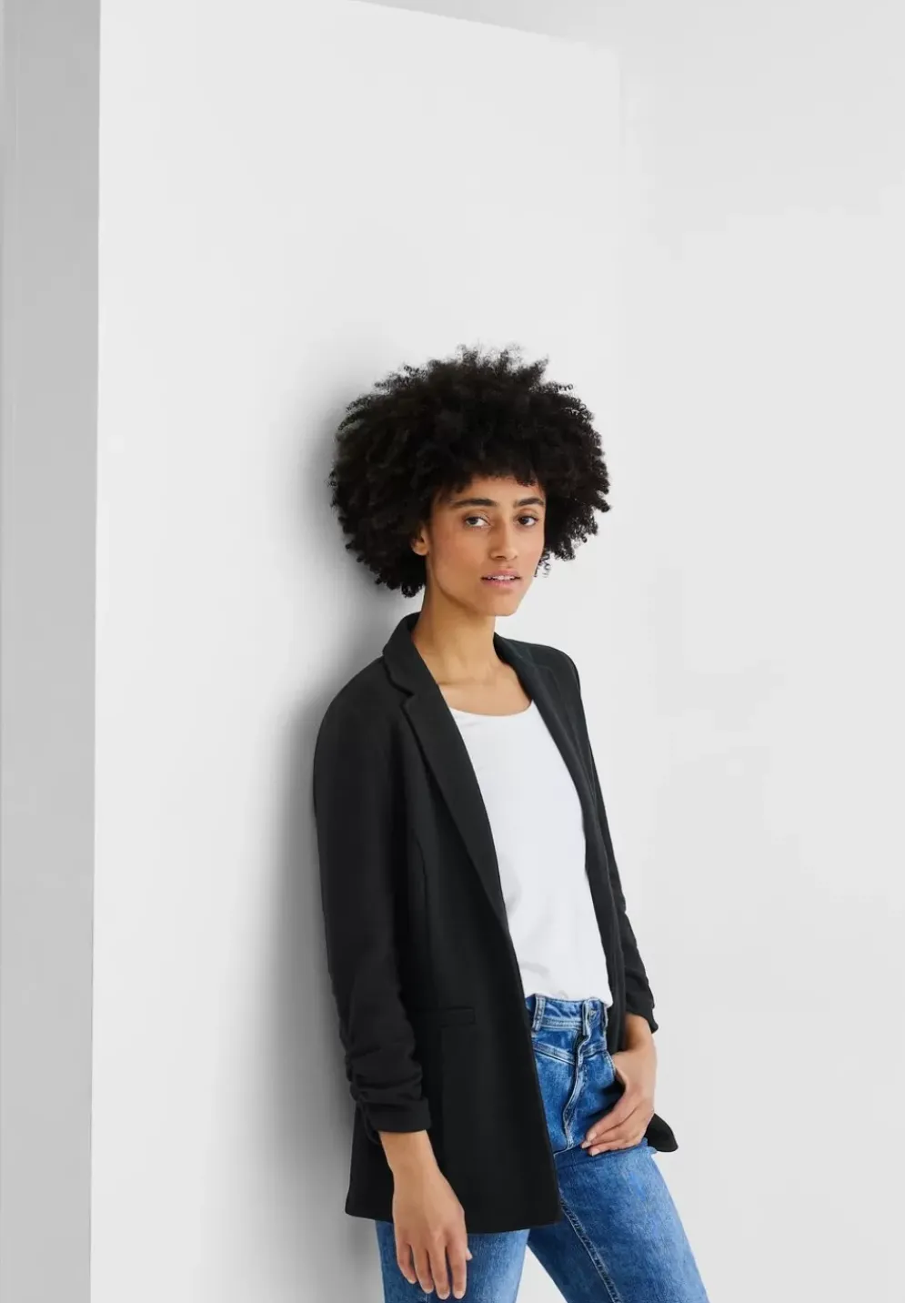 Longblazer Mit Raffung