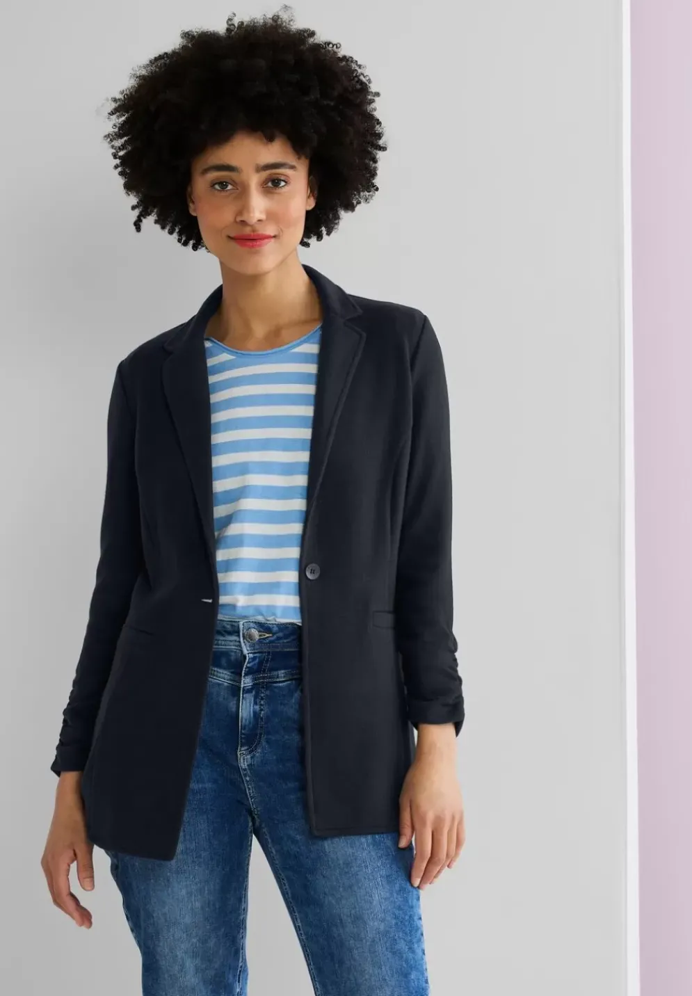 Longblazer Mit Raffung