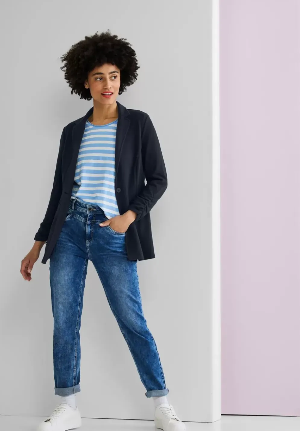 Longblazer Mit Raffung