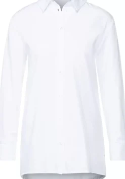 Longbluse In Unifarbe