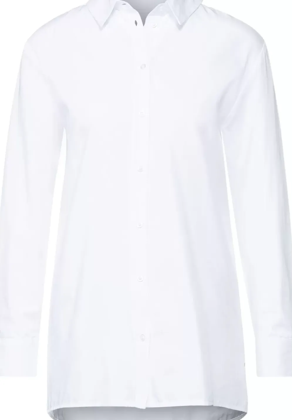 Longbluse In Unifarbe