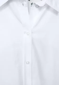 Longbluse In Unifarbe
