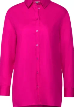 Longbluse In Unifarbe