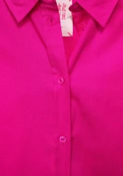 Longbluse In Unifarbe