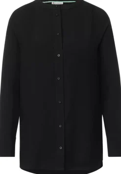 Longbluse In Unifarbe