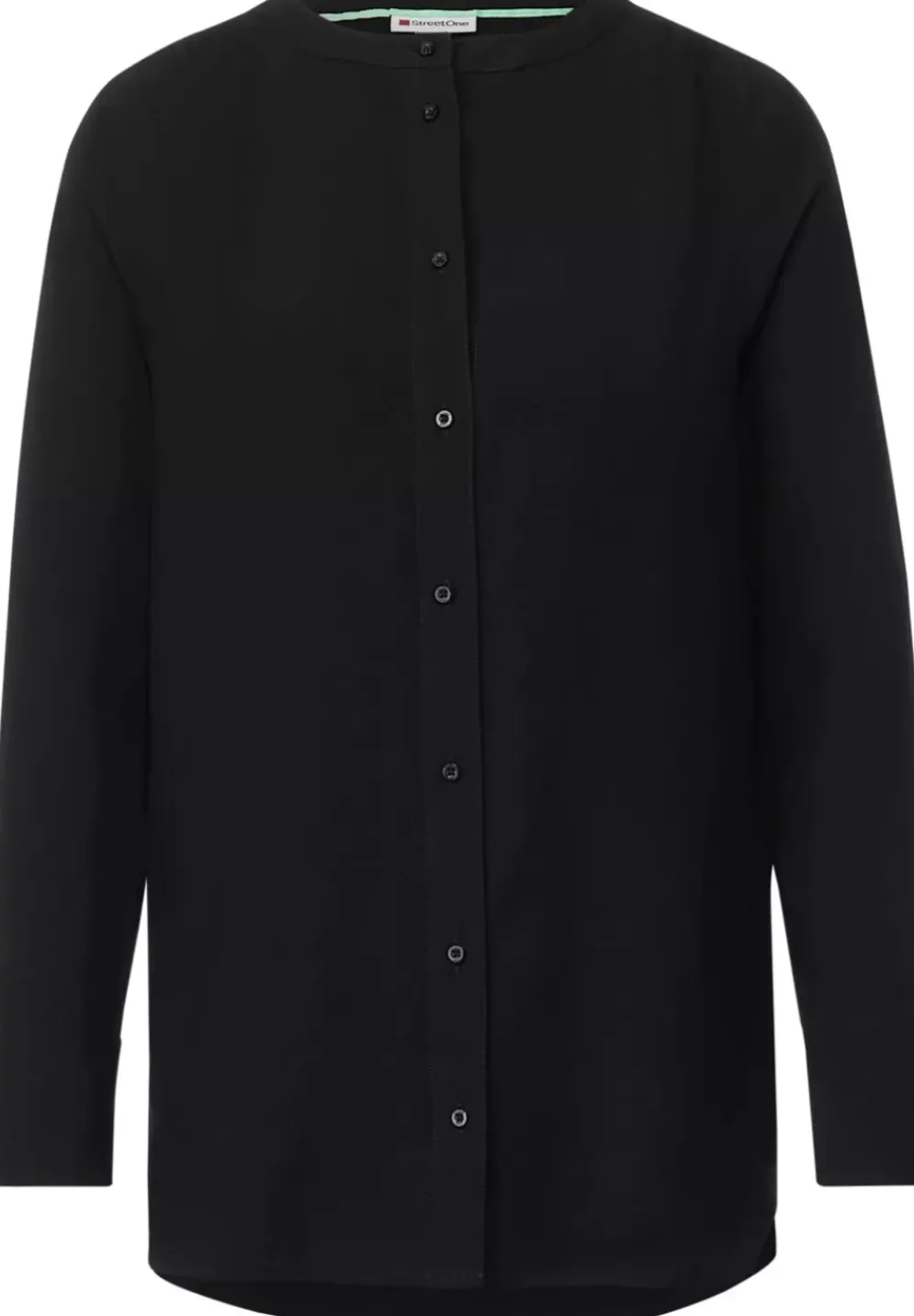 Longbluse In Unifarbe