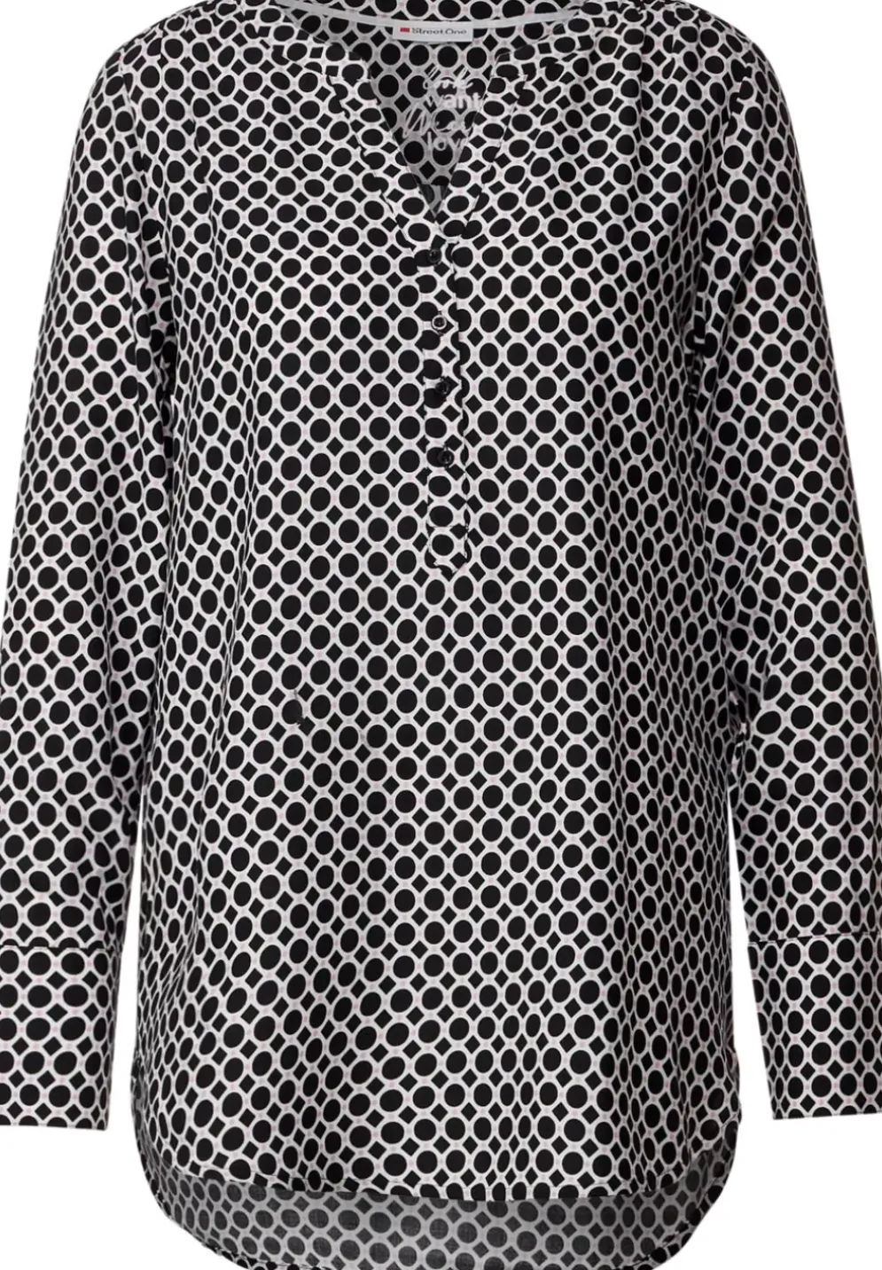 Longbluse Mit Allover Print