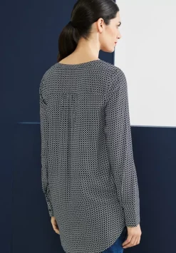 Longbluse Mit Allover Print