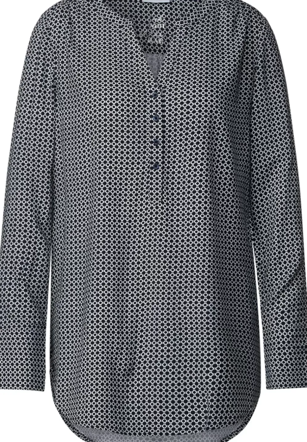 Longbluse Mit Allover Print