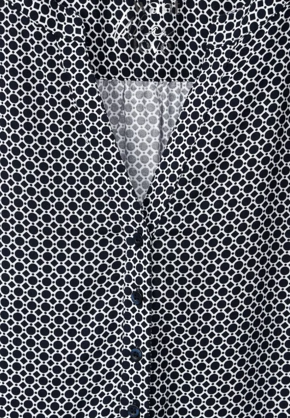 Longbluse Mit Allover Print
