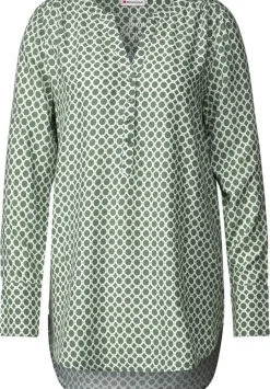 Longbluse Mit Allover Print