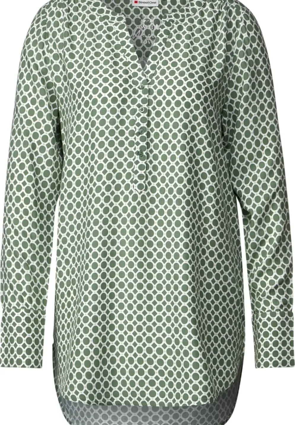 Longbluse Mit Allover Print