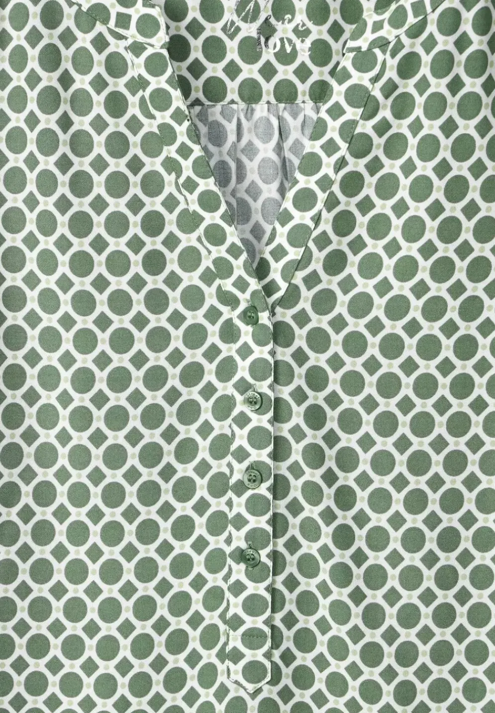 Longbluse Mit Allover Print