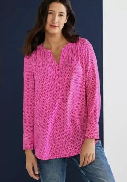 Longbluse Mit Allover Print