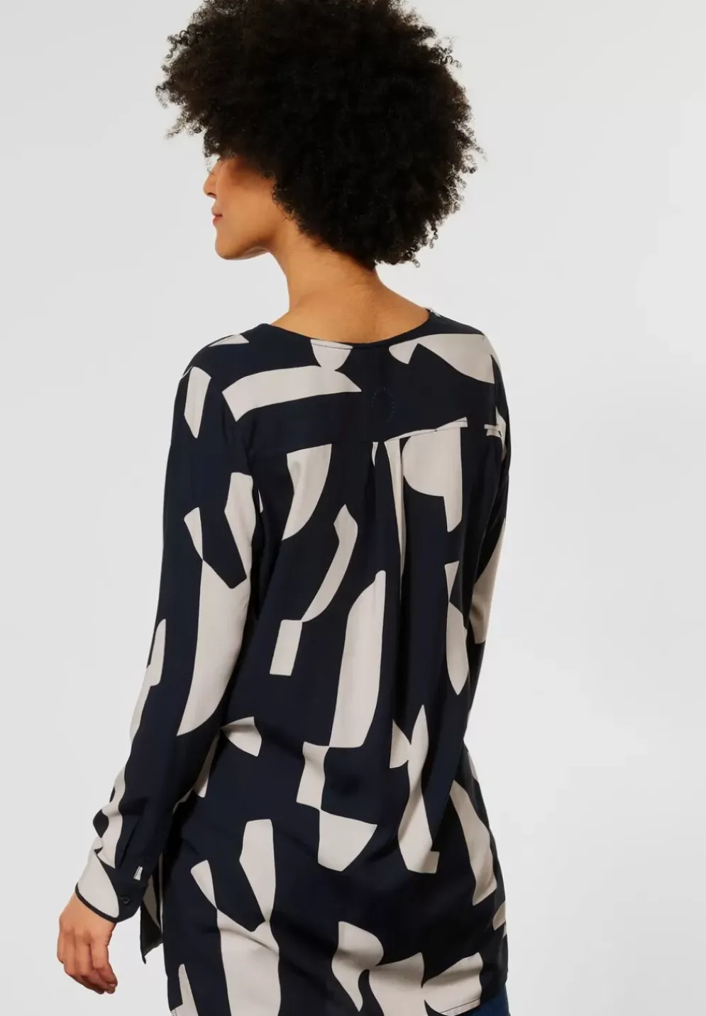 Longbluse Mit Kellerfalte