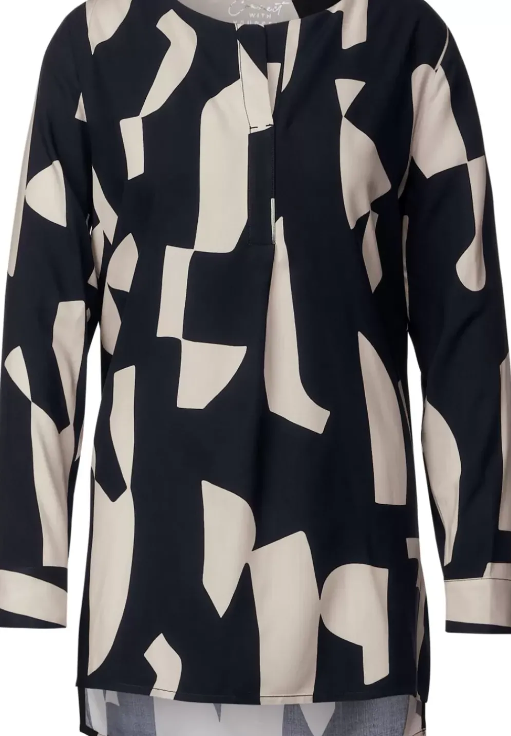 Longbluse Mit Kellerfalte