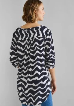 Longbluse Mit Knopfleiste