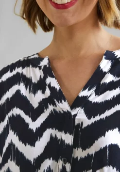 Longbluse Mit Knopfleiste