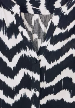 Longbluse Mit Knopfleiste