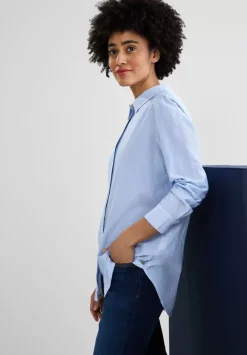 Longbluse Mit Knopfleiste