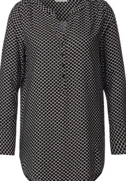 Longbluse Mit Minimalmuster
