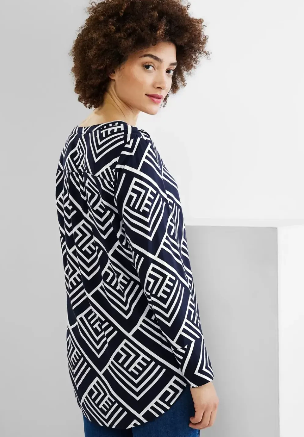 Longbluse Mit Print