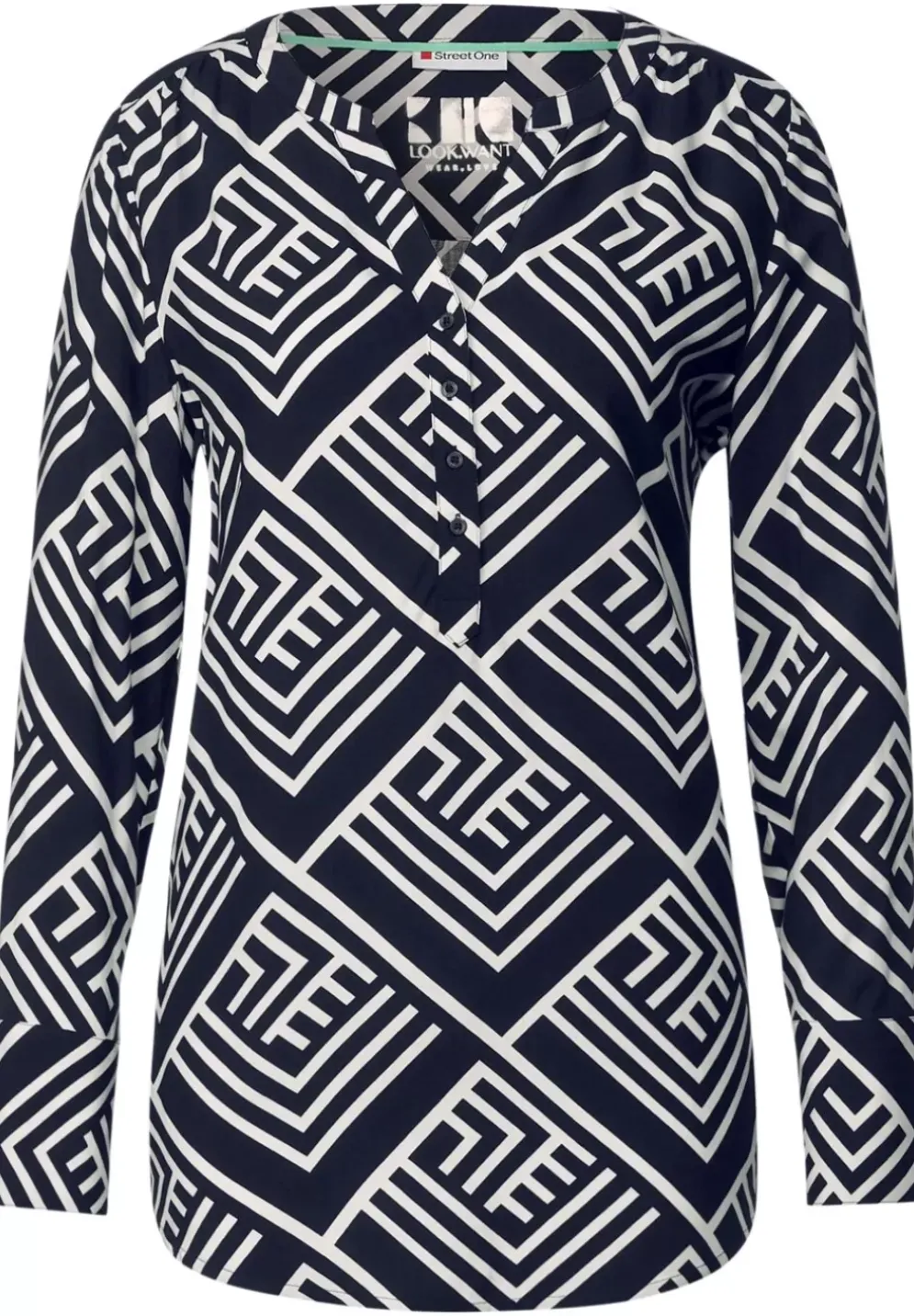 Longbluse Mit Print