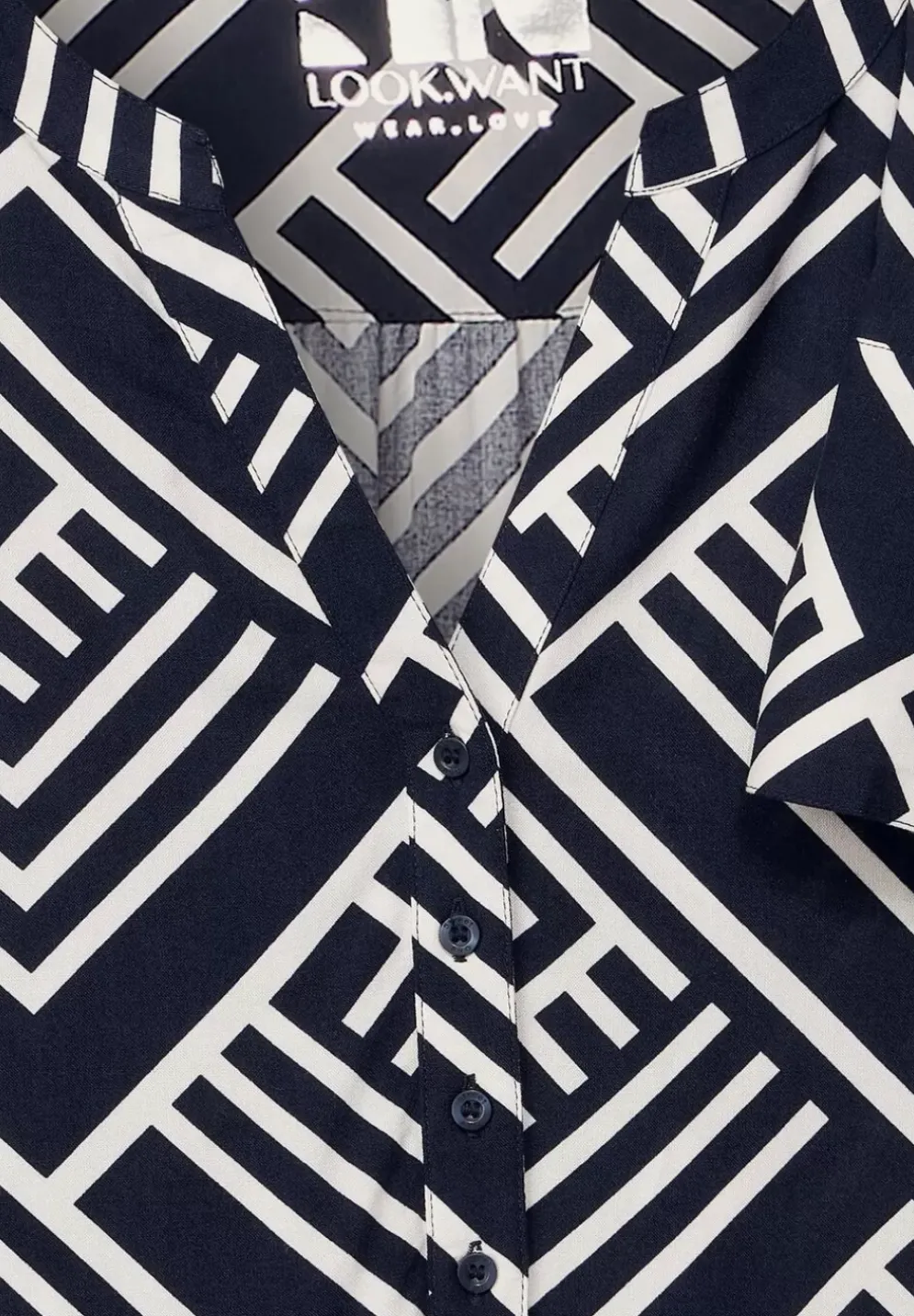 Longbluse Mit Print