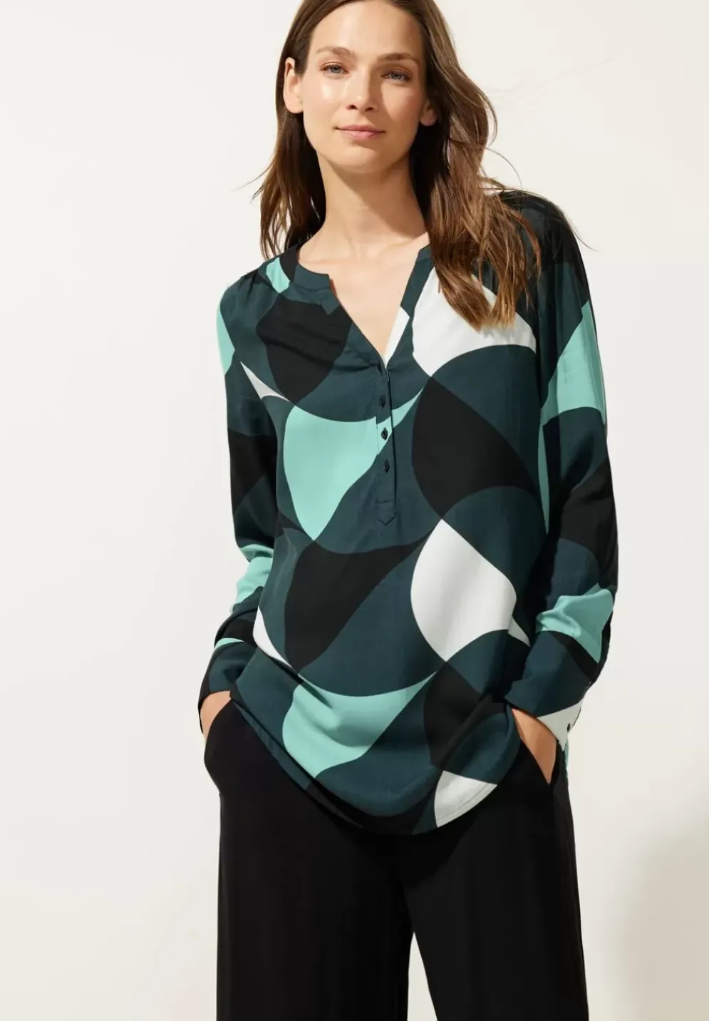 Longbluse Mit Print
