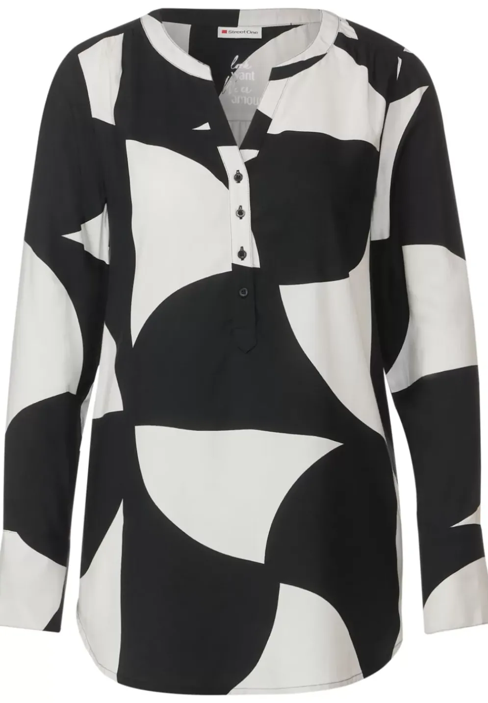 Longbluse Mit Print