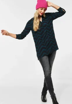 Longbluse Mit Print