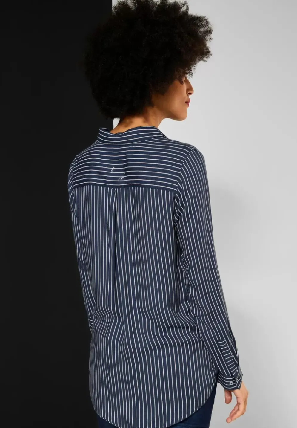 Longbluse Mit Streifenmuster